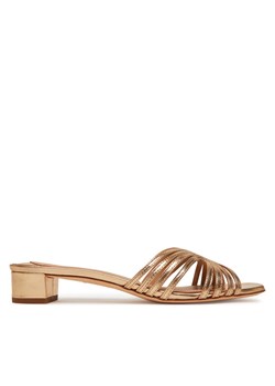LAUREN RALPH LAUREN Klapki Fay 802966855001 Złoty ze sklepu MODIVO w kategorii Klapki damskie - zdjęcie 182751026