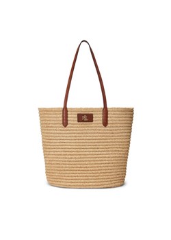 Lauren Ralph Lauren Torebka 431897486002 Beżowy ze sklepu MODIVO w kategorii Torby Shopper bag - zdjęcie 182751135