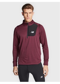 New Balance Bluza techniczna Heat Grid MT23252 Bordowy Athletic Fit ze sklepu MODIVO w kategorii Bluzy męskie - zdjęcie 182751237