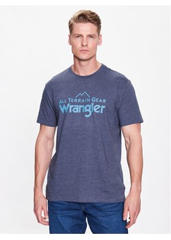 Wrangler T-Shirt Logo Tee WC5EGEC16 112335671 Granatowy Regular Fit ze sklepu MODIVO w kategorii T-shirty męskie - zdjęcie 182751286