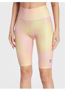 adidas Kolarki Allover Print HL6601 Żółty Slim Fit ze sklepu MODIVO w kategorii Szorty - zdjęcie 182751335