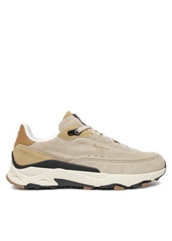 Pepe Jeans Sneakersy PMS60022 Beżowy ze sklepu MODIVO w kategorii Buty sportowe męskie - zdjęcie 182751476