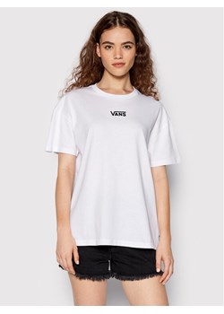 Vans T-Shirt Flying V VN0A7YUT Biały Oversize ze sklepu MODIVO w kategorii Bluzki damskie - zdjęcie 182751579