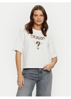 Guess T-Shirt V4YI06 I3Z14 Écru Boxy Fit - id: 0000304590849 - marki Guess - 182751809 Guess T-Shirt V4YI06 I3Z14 Écru Boxy Fit ze sklepu MODIVO w kategorii Bluzki damskie - zdjęcie 182751809