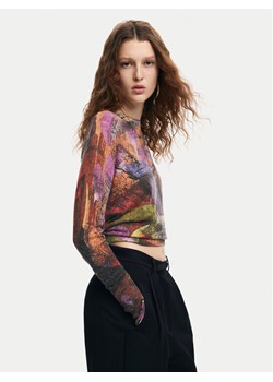 Desigual Sweter Camo Petals 24WWJF75 Kolorowy Regular Fit ze sklepu MODIVO w kategorii Swetry damskie - zdjęcie 182751815
