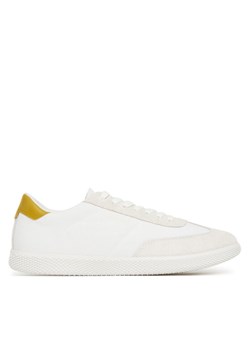 Calvin Klein Sneakersy Low Top Lace Up Cv Mix HM0HM01724 Biały ze sklepu MODIVO w kategorii Buty sportowe męskie - zdjęcie 182751826