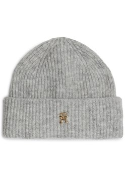Tommy Hilfiger Czapka AW0AW16628 Szary ze sklepu MODIVO w kategorii Czapki zimowe damskie - zdjęcie 182751845
