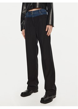 Sisley Spodnie materiałowe 485XLF05M Czarny Wide Leg ze sklepu MODIVO w kategorii Spodnie damskie - zdjęcie 182751966