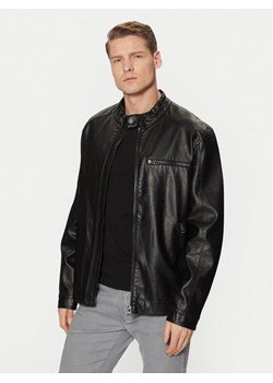 Guess Kurtka z imitacji skóry M5RL00 WGU60 Czarny Regular Fit ze sklepu MODIVO w kategorii Kurtki męskie - zdjęcie 182752068