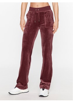 Juicy Couture Spodnie dresowe Del Ray JCAP180 Bordowy Straight Fit ze sklepu MODIVO w kategorii Spodnie damskie - zdjęcie 182752085