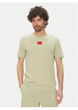 HUGO T-Shirt Diragolino212 50447978 Zielony Regular Fit ze sklepu MODIVO w kategorii T-shirty męskie - zdjęcie 182752148