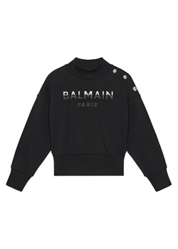 Balmain Bluza BV4A90-Z0081 Czarny Regular Fit ze sklepu MODIVO w kategorii Bluzy dziewczęce - zdjęcie 182752195