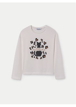 Mayoral Bluzka 7014 Écru Regular Fit ze sklepu MODIVO w kategorii Bluzki dziewczęce - zdjęcie 182752299
