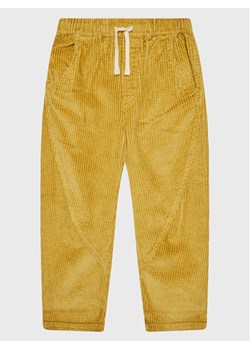 United Colors Of Benetton Spodnie materiałowe 4FJTCF01B Żółty Straight Fit ze sklepu MODIVO w kategorii Spodnie chłopięce - zdjęcie 182752385