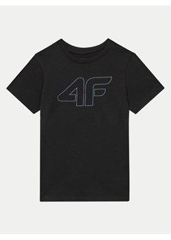4F T-Shirt 4FJWMM00TTSHM1627 Czarny Regular Fit ze sklepu MODIVO w kategorii T-shirty chłopięce - zdjęcie 182752519