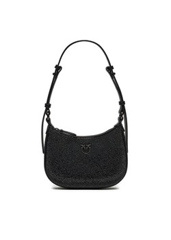 PINKO Torba PINKO BORSA HALF MOON BABY FULL STRASS BLOCK COLOR + PELLE - 103538-A21O Czarny ze sklepu MODIVO w kategorii Kopertówki - zdjęcie 182752737