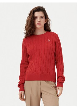 U.S. Polo Assn. Sweter WUP1217 Pomarańczowy Regular Fit ze sklepu MODIVO w kategorii Swetry damskie - zdjęcie 182752749