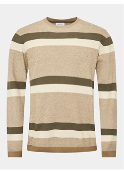 Lindbergh Sweter 30-804044 Beżowy Relaxed Fit ze sklepu MODIVO w kategorii Swetry męskie - zdjęcie 182752869