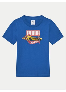 Puma T-Shirt Hot Wheels 630069 Niebieski Regular Fit ze sklepu MODIVO w kategorii T-shirty chłopięce - zdjęcie 182752928