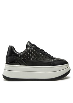 MICHAEL Michael Kors Sneakersy Hayes Lace Up 43R5HAFS1L Czarny ze sklepu MODIVO w kategorii Buty sportowe damskie - zdjęcie 182753096
