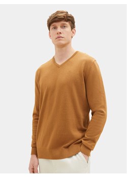 Tom Tailor Sweter 1027665 Brązowy Regular Fit ze sklepu MODIVO w kategorii Swetry męskie - zdjęcie 182753199