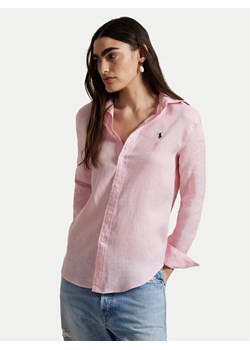 Polo Ralph Lauren Koszula 211970730014 Różowy Classic Fit ze sklepu MODIVO w kategorii Koszule damskie - zdjęcie 182753279
