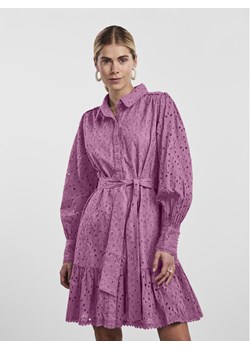 YAS Sukienka 26029394 Fioletowy Regular Fit ze sklepu MODIVO w kategorii Sukienki - zdjęcie 182753578