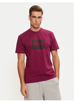 Helly Hansen T-Shirt HH Box 53285 Fioletowy Regular Fit ze sklepu MODIVO w kategorii T-shirty męskie - zdjęcie 182753657