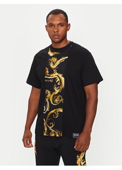 Versace Jeans Couture T-Shirt 77GAH612 JS388 Czarny Regular Fit ze sklepu MODIVO w kategorii T-shirty męskie - zdjęcie 182753729