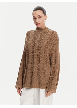 Tommy Hilfiger Sweter WW0WW44486 Brązowy Relaxed Fit ze sklepu MODIVO w kategorii Swetry damskie - zdjęcie 182753855