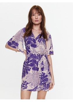 Pinko Sukienka letnia 100994 A0RL Fioletowy Regular Fit ze sklepu MODIVO w kategorii Sukienki - zdjęcie 182753986