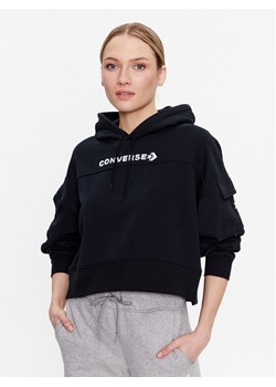 Converse Bluza Fashion 10024527-A03 Czarny Relaxed Fit ze sklepu MODIVO w kategorii Bluzy damskie - zdjęcie 182754216