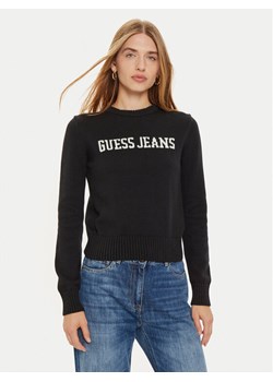 Guess Jeans Sweter W4BR10 Z3HM1 Czarny Regular Fit ze sklepu MODIVO w kategorii Swetry damskie - zdjęcie 182754327