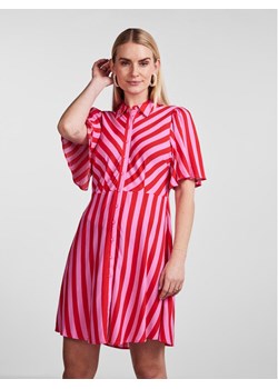 YAS Sukienka koszulowa Savanna 26029347 Fioletowy Regular Fit ze sklepu MODIVO w kategorii Sukienki - zdjęcie 182754379