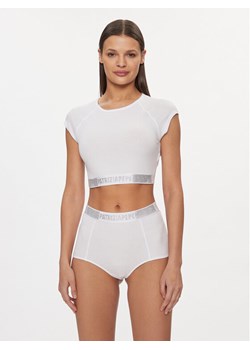 Patrizia Pepe Bluzka 8I0153/J167-W146 Biały Slim Fit ze sklepu MODIVO w kategorii Bluzki damskie - zdjęcie 182754417