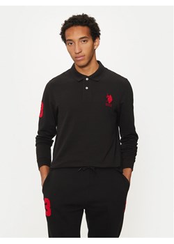 U.S. Polo Assn. Polo MUP1935 Czarny Regular Fit ze sklepu MODIVO w kategorii T-shirty męskie - zdjęcie 182754419