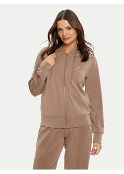 Guess Bluza V4YQ06 KCAY2 Brązowy Regular Fit ze sklepu MODIVO w kategorii Bluzy damskie - zdjęcie 182754427