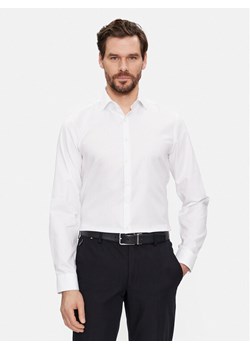 Calvin Klein Koszula K10K108426 Biały Slim Fit ze sklepu MODIVO w kategorii Koszule męskie - zdjęcie 182754595