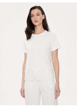 Sisley T-Shirt 3F1QL105I Écru Regular Fit ze sklepu MODIVO w kategorii Bluzki damskie - zdjęcie 182754658