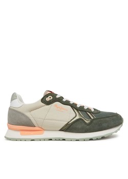 Pepe Jeans Sneakersy Brit Camp W PLS40038 Zielony ze sklepu MODIVO w kategorii Buty sportowe damskie - zdjęcie 182754697