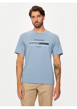 Jack&Jones T-Shirt South 12256784 Niebieski Standard Fit ze sklepu MODIVO w kategorii T-shirty męskie - zdjęcie 182754699