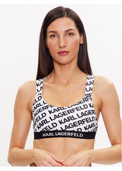 KARL LAGERFELD Góra od bikini 230W2213 Biały ze sklepu MODIVO w kategorii Stroje kąpielowe - zdjęcie 182754805