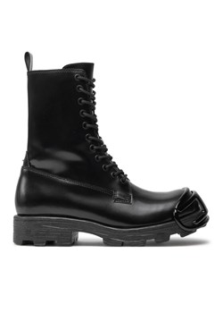 Diesel Trapery D-Hammer-Combat Y03455P4471 Czarny ze sklepu MODIVO w kategorii Workery damskie - zdjęcie 182754936