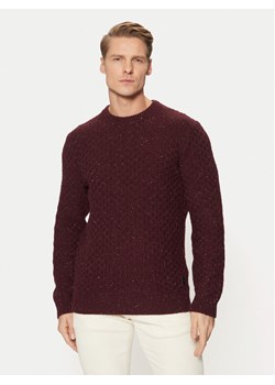 Tom Tailor Sweter 1044537 Bordowy Regular Fit ze sklepu MODIVO w kategorii Swetry męskie - zdjęcie 182754969
