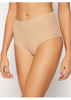 Chantelle Figi klasyczne z wysokim stanem Soft Stretch C26470 Beżowy ze sklepu MODIVO w kategorii Majtki damskie - zdjęcie 182754978