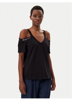 Liu Jo Sport T-Shirt TA5271 JS003 Czarny Regular Fit ze sklepu MODIVO w kategorii Bluzki damskie - zdjęcie 182754986