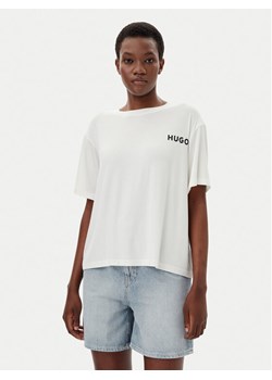 HUGO T-Shirt Unite 50490707 Biały Relaxed Fit ze sklepu MODIVO w kategorii Bluzki damskie - zdjęcie 182754997