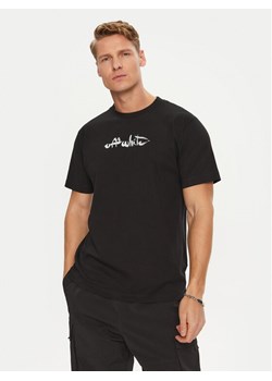 Off-White T-Shirt OMAA027F22JER0091001 Czarny Regular Fit ze sklepu MODIVO w kategorii T-shirty męskie - zdjęcie 182755155