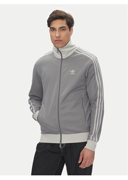 adidas Bluza adicolor Classics Beckenbauer JP1226 Szary Slim Fit ze sklepu MODIVO w kategorii Bluzy męskie - zdjęcie 182755287