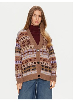 Weekend Max Mara Kardigan Eccelso 2425346062 Brązowy Relaxed Fit ze sklepu MODIVO w kategorii Swetry damskie - zdjęcie 182755409